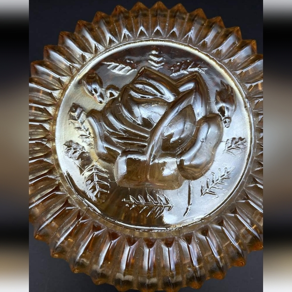 Vintage Jeanette Marigold Rose Lidded Dish - Picture 3 of 11